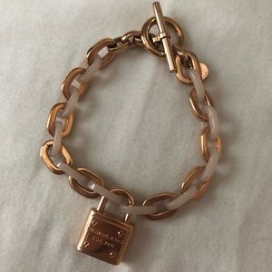 Michael Kors Rose Gold Lock Bracelet